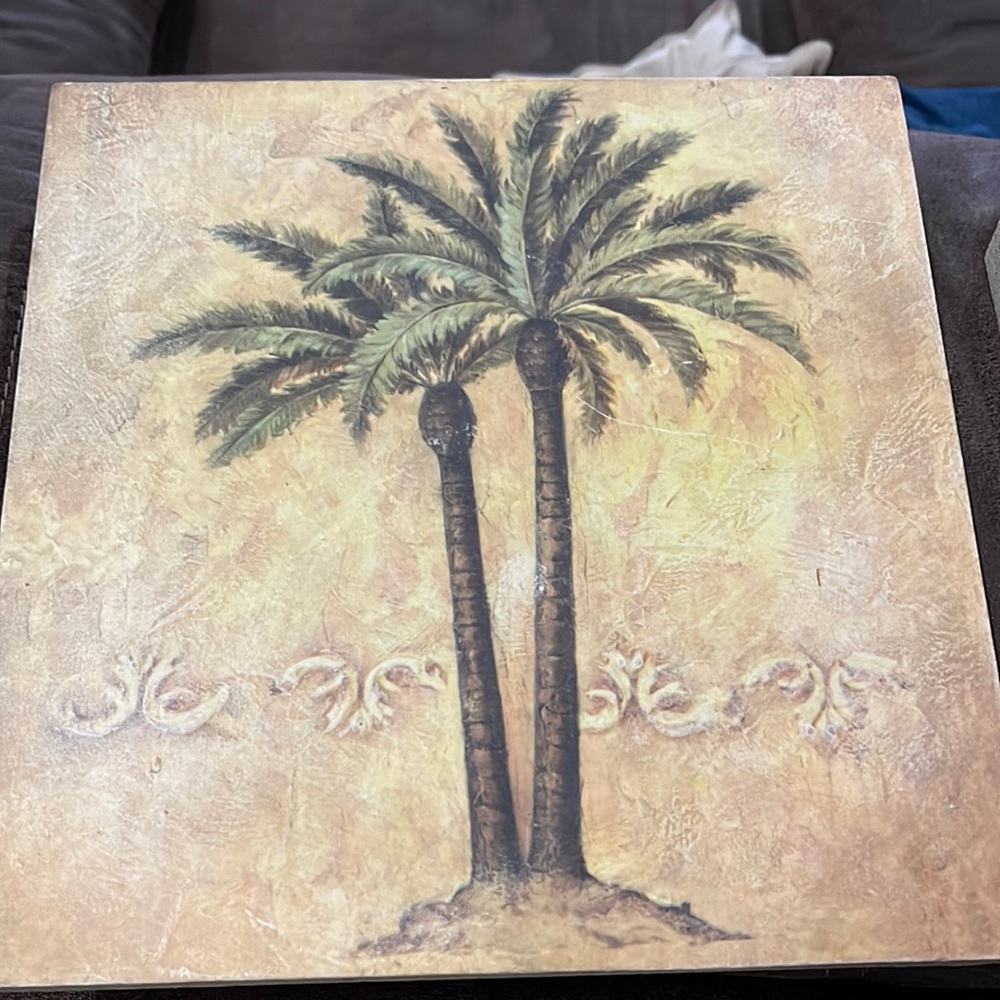 Palm tree wall hanging